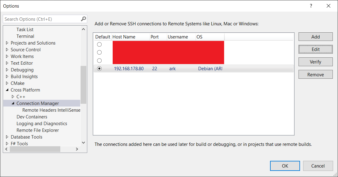 Visual Studio Remote Connection